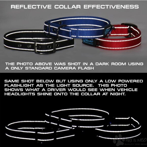Dog Collars: NWT Red or Black NEO Collars, Medium - Picture 4 of 5